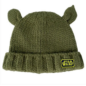 STAR WARS + Gap Collaboration Baby Yoda Grogu Knit Beanie Ears Desert Cactus ML